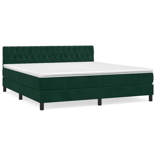 vidaXL &Kappa;&rho;&epsilon;&beta;ά&tau;&iota; Boxspring &mu;&epsilon; &Sigma;&tau;&rho;ώ&mu;&alpha; &Sigma;&kappa;&omicron;ύ&rho;&omicron; &Pi;&rho;ά&sigma;&iota;&nu;&omicron; 180x200&epsilon;&kappa;. &Beta;&epsilon;&lambda;&omicron;ύ&delta;&iota;&nu;&omicron;
