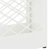 vidaXL Σχέδιο & βάση αποθήκευσης Λευκό 28 x 12 x 41 εκ Ατσάλι