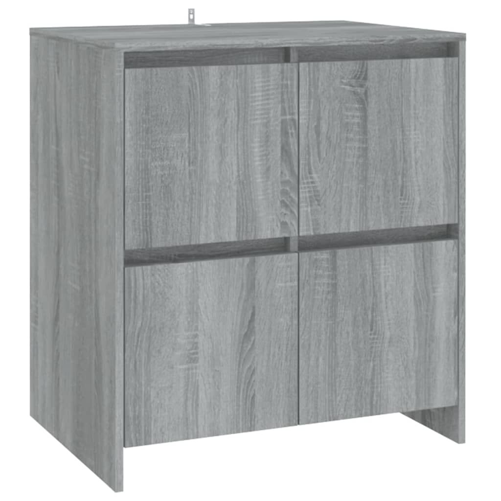 vidaXL Μπουφές Γκρι Sonoma 70x41x75 εκ. από Επεξεργασμένο Ξύλο