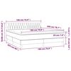 vidaXL &Kappa;&rho;&epsilon;&beta;ά&tau;&iota; Boxspring &mu;&epsilon; &Sigma;&tau;&rho;ώ&mu;&alpha; & LED &Sigma;&kappa;. &Mu;&pi;&lambda;&epsilon; 180x200&epsilon;&kappa;. &Beta;&epsilon;&lambda;&omicron;ύ&delta;&iota;&nu;&omicron;