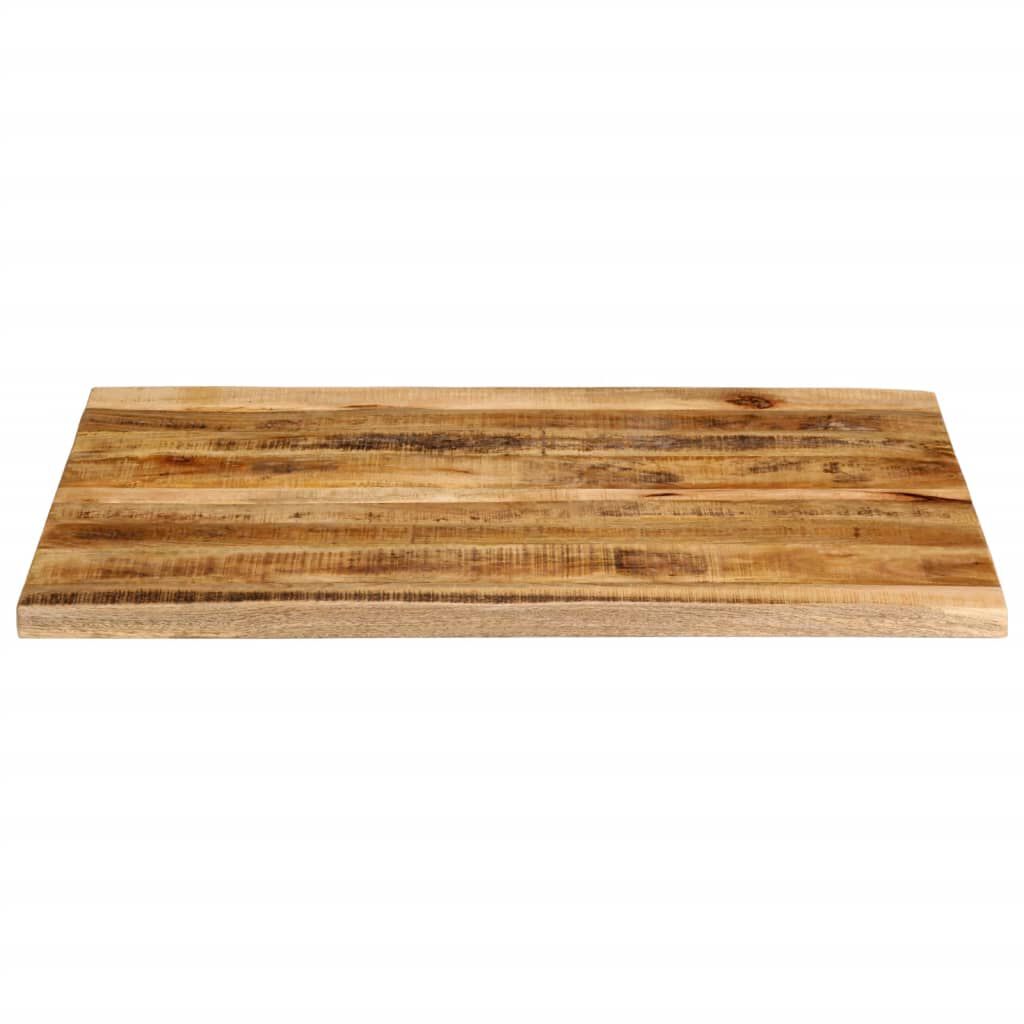vidaXL Επιφάνεια Τραπεζιού 90x80x2,5 εκ. Live Edge Μασίφ Ξύλο Μάνγκο