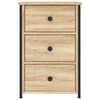 vidaXL Κομοδίνα 2 τεμ. Sonoma Δρυς 40 x 36 x 60 εκ. Επεξεργασμένο Ξύλο