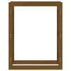 vidaXL Ραφιέρα Καυσόξυλων Καφέ Μελί 80x25x100 εκ. Μασίφ Ξύλο Πεύκου