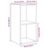 vidaXL Σετ επίπλου τηλεόρασης 4 pcs Μαύρη δρυς 37 x 35 x 72 εκ.