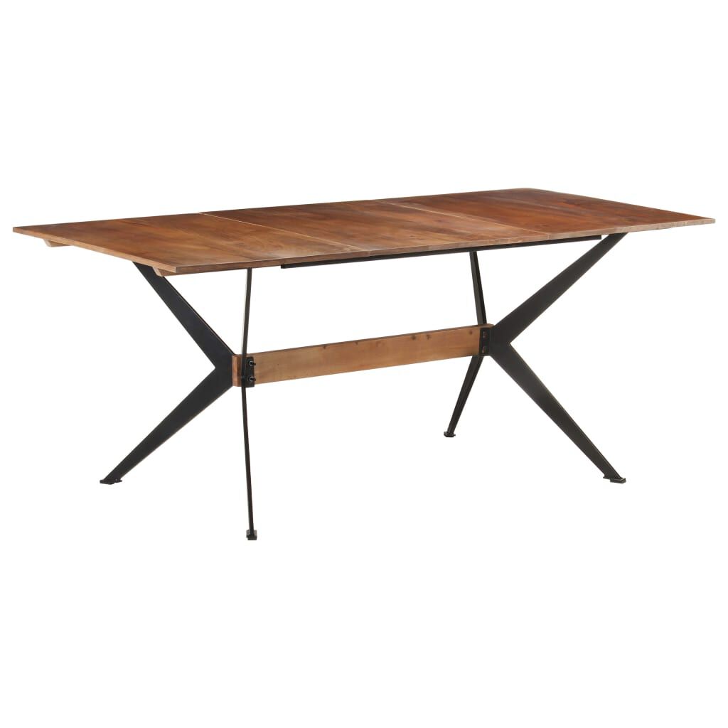 vidaXL Τραπεζαρία 180 x 90 x 76 εκ. από Μασίφ Ξύλο Μάνγκο