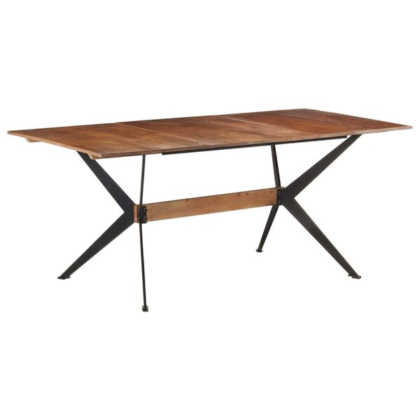 vidaXL Τραπεζαρία 180 x 90 x 76 εκ. από Μασίφ Ξύλο Μάνγκο
