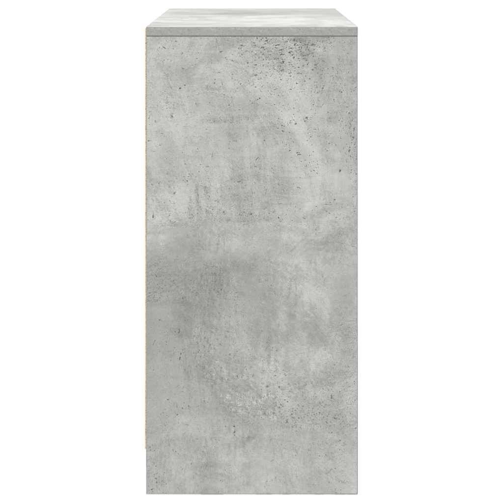 vidaXL Συρταριέρα με Συρτάρια Γκρι Σκυρ. 80x34x76 εκ. από Επεξ. Ξύλο
