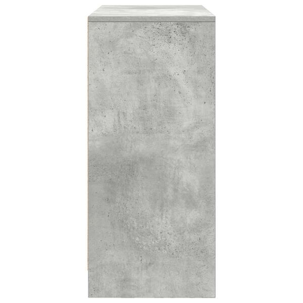 vidaXL Συρταριέρα με Συρτάρια Γκρι Σκυρ. 80x34x76 εκ. από Επεξ. Ξύλο