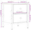 vidaXL Κομοδίνο Sonoma Δρυς 40 x 42 x 50 εκ. από Επεξεργασμένο Ξύλο
