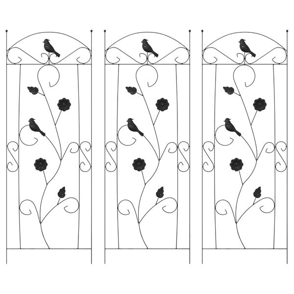 vidaXL &Phi;&rho;ά&chi;&tau;&eta;&sigmaf; &Kappa;ή&pi;&omicron;&upsilon; 3 pcs &Mu;&alpha;ύ&rho;&omicron; 112 x 40 &epsilon;&kappa; &Alpha;&tau;&sigma;ά&lambda;&iota;