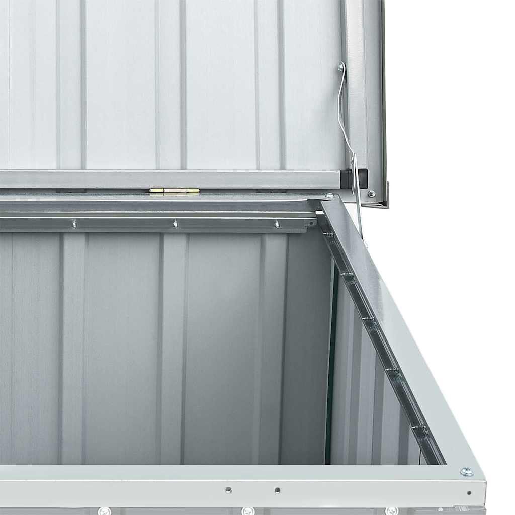 vidaXL Μπαούλο Αποθήκευσης Κήπου Γκρι 129 x 67 x 65 εκ.