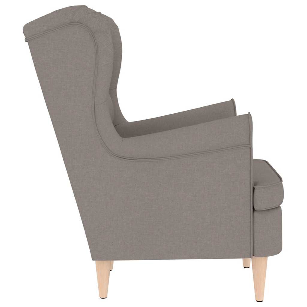 vidaXL πολυθρόνα Taupe 74x84x100 cm Ύφασμα
