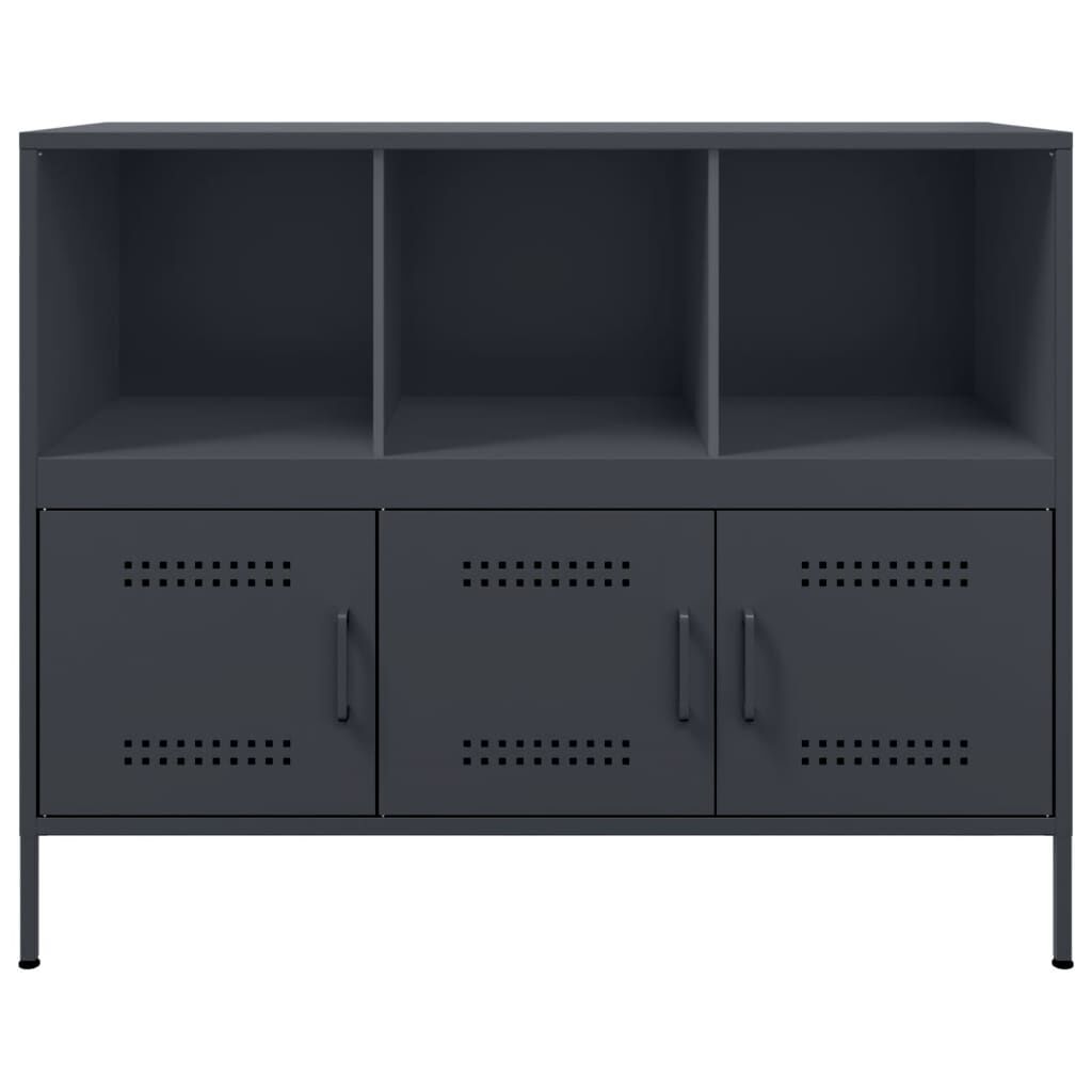 vidaXL Ντουλάπι Ανθρακί 100,5x39x79 εκ. από Χάλυβα