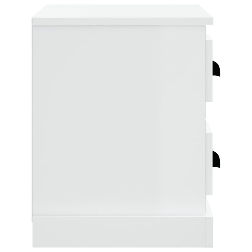 vidaXL Κομοδίνο Λευκό 60 x 35,5 x 45 εκ.