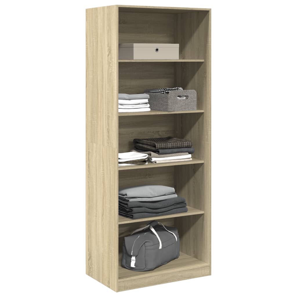 vidaXL Ντουλάπα Χρώμα Sonoma Δρυς 80x50x200 εκ. από Επεξ. Ξύλο