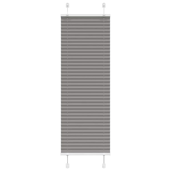 vidaXL Πλισέ περσίδα Ανθρακί 45x100 cm Πλάτος υφάσματος 44,4 cm