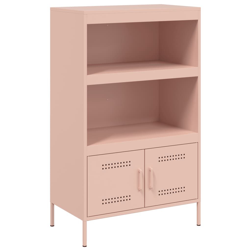 vidaXL Ραφιέρα Ροζ 68x39x113 εκ. από Ατσάλι