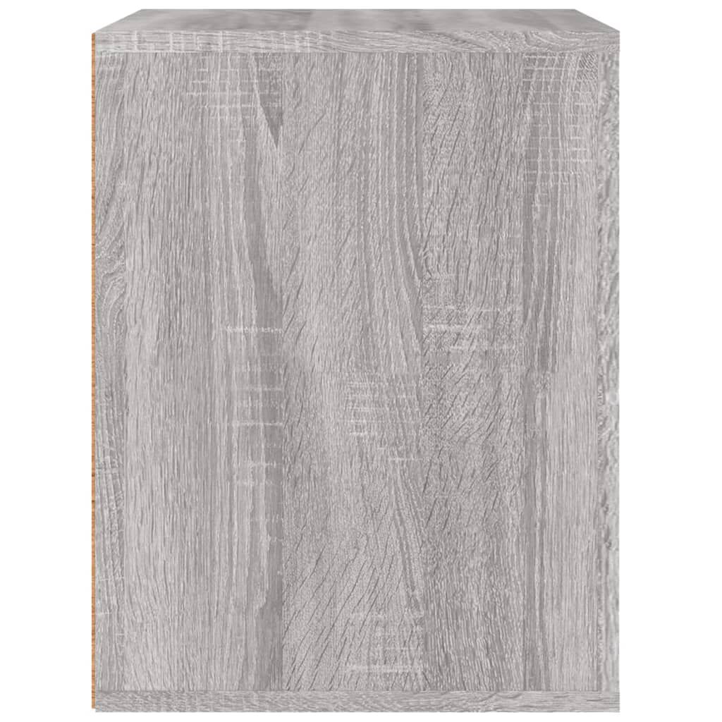 vidaXL Κομοδίνα Επιτοίχια Γκρι Sonoma 50x36x47 εκ.
