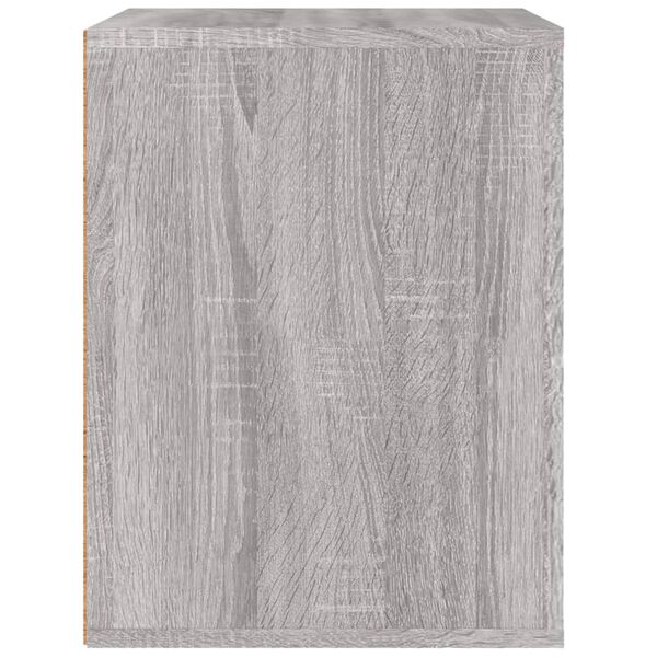 vidaXL Κομοδίνα Επιτοίχια Γκρι Sonoma 50x36x47 εκ.