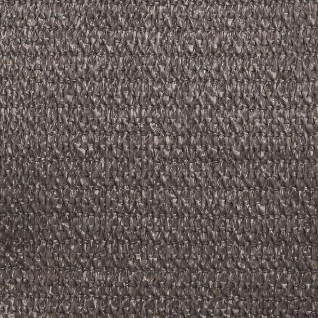 vidaXL Πανί Σκίασης Ανθρακί 3,5 x 3,5 x 4,9 μ. από HDPE 160 γρ./μ²