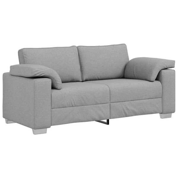 vidaXL Καναπές με μαξιλάρι Σκίουρος Γκρί 180 x 77 x 82 εκ ύφασμα