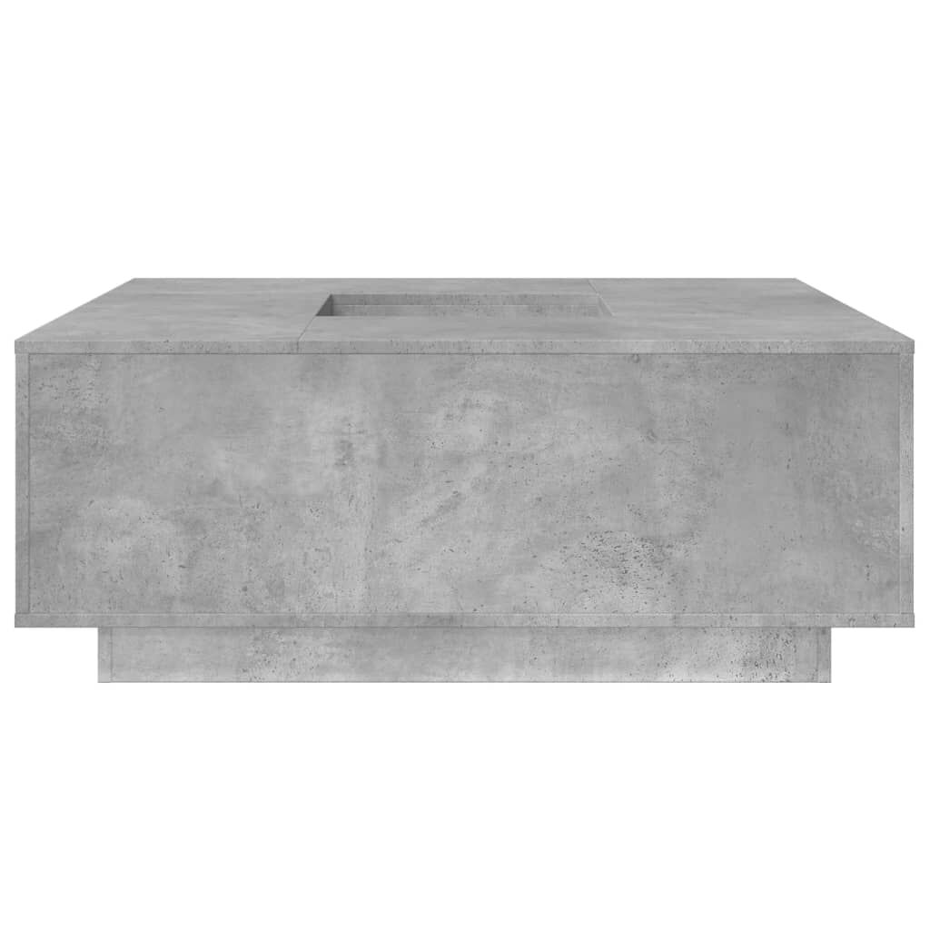 vidaXL Τραπεζάκι Σαλονιού Γκρι Σκυρ. 100x100x40 εκ Επεξεργασμένο Ξύλο