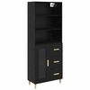 vidaXL Highboard &Mu;&alpha;ύ&rho;&eta; &Omicron;&xi;&upsilon;ά 69,5 x 32,5 x 180 &epsilon;&kappa; &Epsilon;&pi;&epsilon;&xi;&epsilon;&rho;&gamma;&alpha;&sigma;&mu;έ&nu;&omicron; &Xi;ύ&lambda;&omicron;