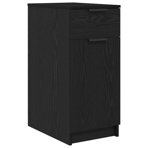 vidaXL Γραφείο Ντουλάπι σε Μαύρη Βελανιδιά - 33x50x75 εκ. - Φτιαγμένο από Επεξεργασμένο Ξύλο