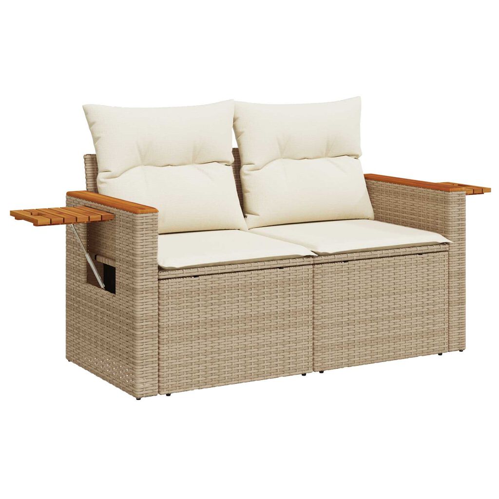 vidaXL Σετ Καναπέ Κήπου 13 pcs μπεζ και κρεμ 90 x 55 x 71 cm