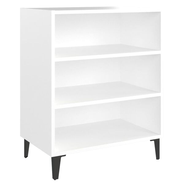 vidaXL Ραφιέρα Λευκή 57 x 35 x 70 εκ. από Μοριοσανίδα