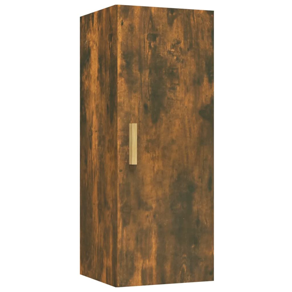 vidaXL Ντουλάπι Τοίχου Καπνιστή δρυς 34,5x34x90 εκ. Επεξεργασμένο Ξύλο