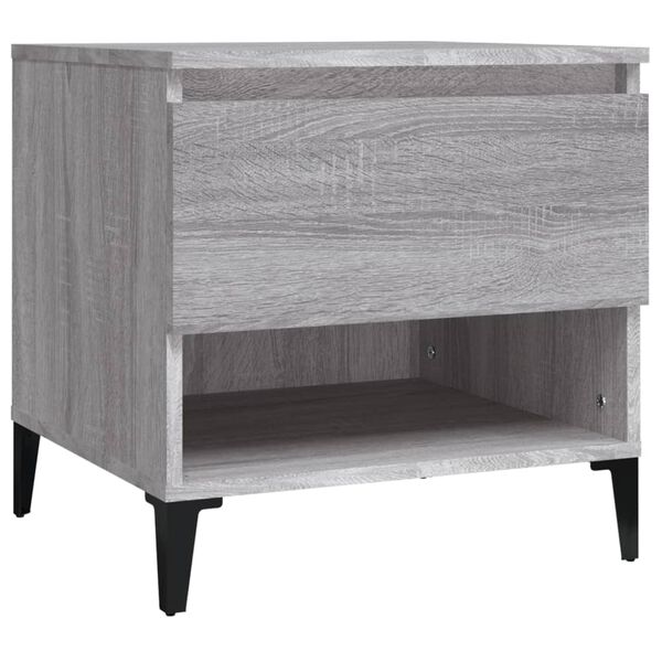 vidaXL Βοηθητικά Τραπέζια 2 τεμ. Γκρι Sonoma 50x46x50 εκ. Επεξ. Ξύλο