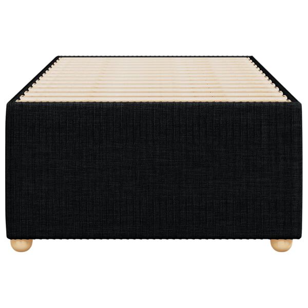 vidaXL Σκελετός Κρεβατιού Χωρίς Στρώμα Μαύρο 100x200 εκ. Υφασμάτινο