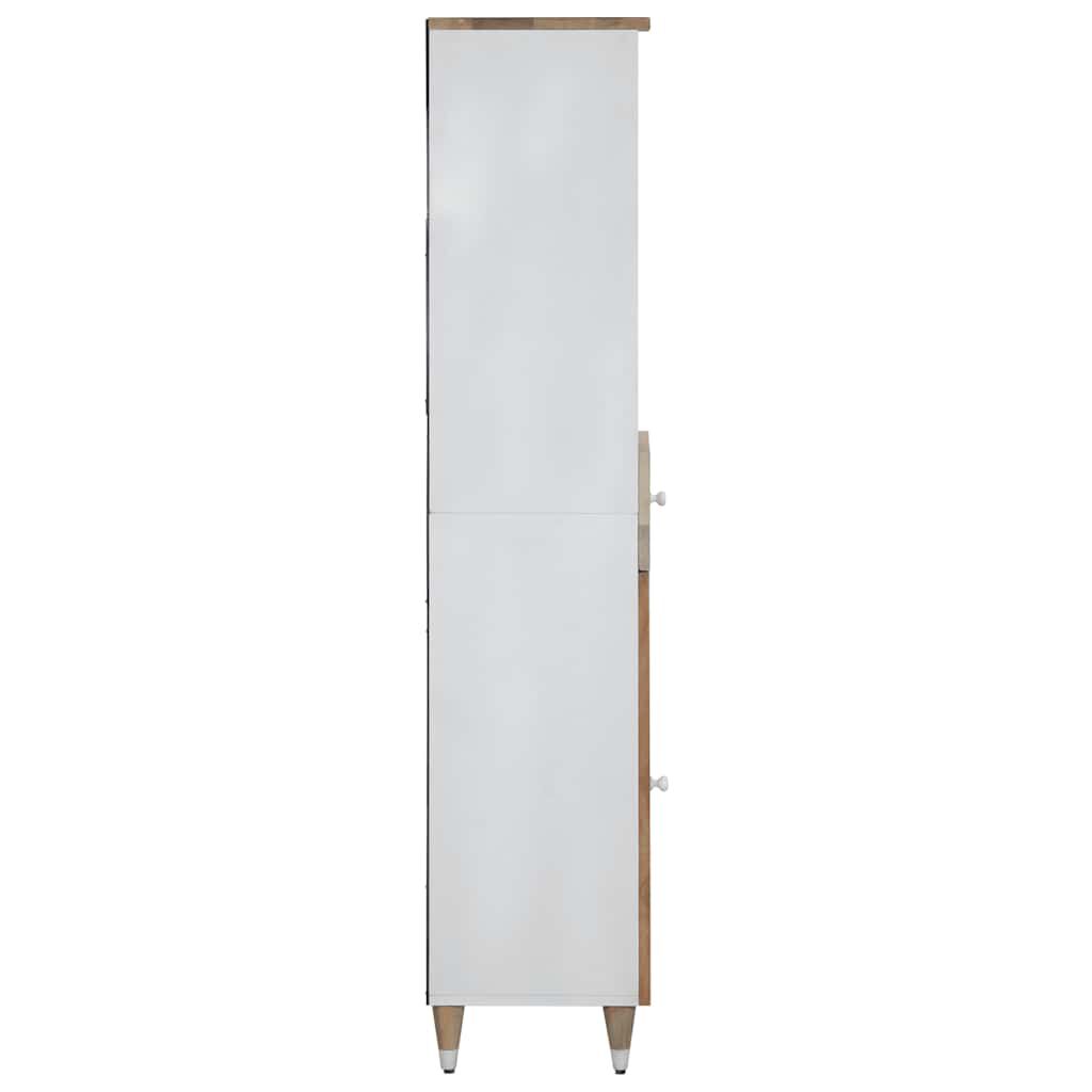 vidaXL Ντουλάπι Μπάνιου 38x33,5x160 εκ. από Μασίφ Ξύλο Μάνγκο