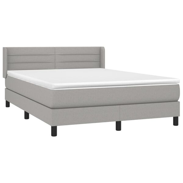 vidaXL &Kappa;&rho;&epsilon;&beta;ά&tau;&iota; Boxspring &mu;&epsilon; &Sigma;&tau;&rho;ώ&mu;&alpha; &Alpha;&nu;&omicron;&iota;&chi;&tau;ό &Gamma;&kappa;&rho;&iota; 140x200 &epsilon;&kappa;. &Upsilon;&phi;&alpha;&sigma;&mu;ά&tau;&iota;&nu;&omicron;