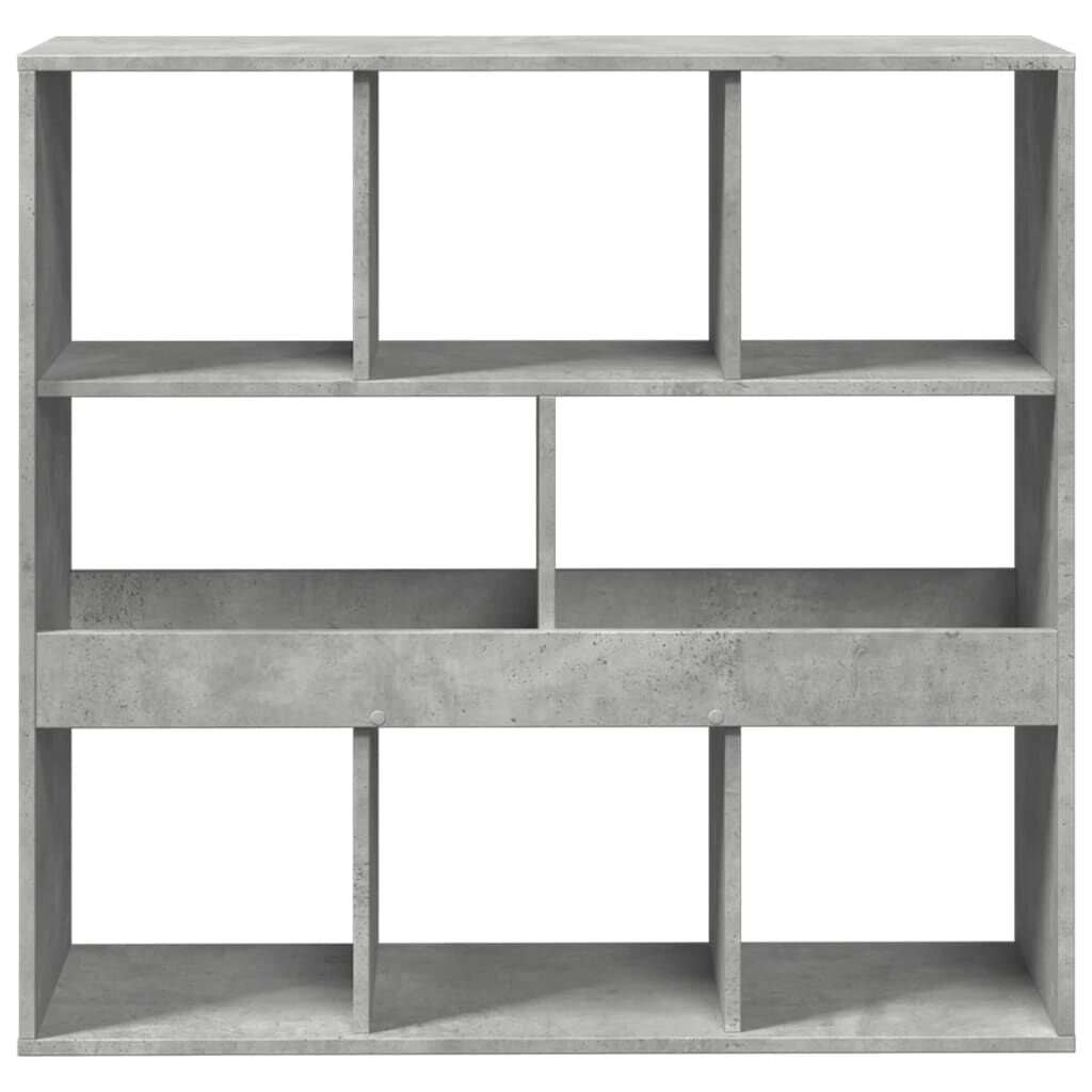 vidaXL Βιβλιοθήκη/Διαχωριστικό Χώρου Γκρι 100x33x94,5 εκ. Επεξ. Ξύλο