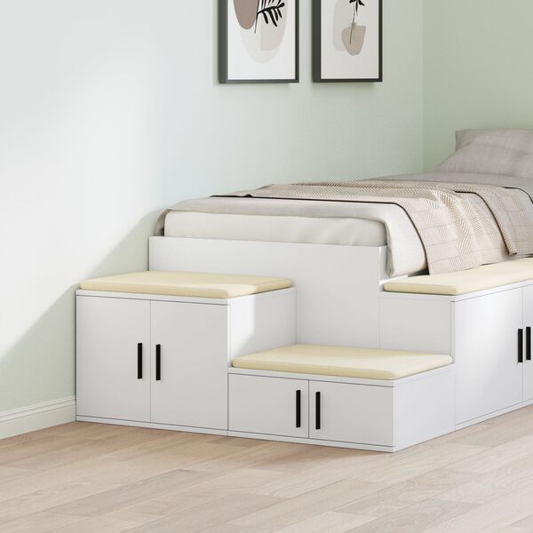 vidaXL Ντουλάπι αποθήκευσης Λευκό 103 x 41 x 40 εκ Επεξεργασμένο ξύλο