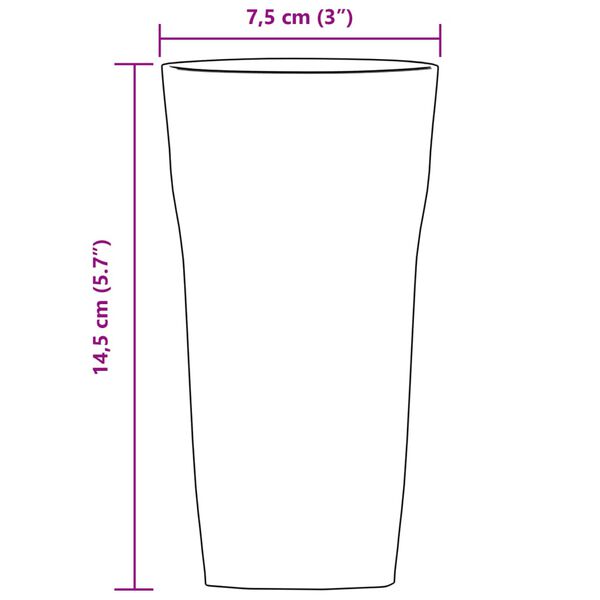 vidaXL Ποτήρια Μπίρας 6 Τεμ. 310 ml