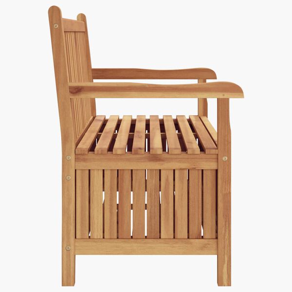 vidaXL Πάγκος Αποθήκευσης Κήπου Καφέ 228 x 60 x 90 εκ Μασίφ ξύλο teak