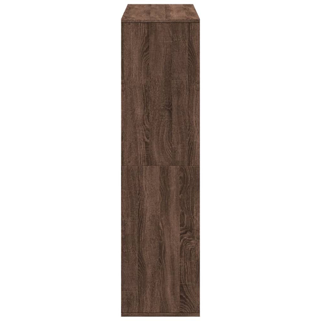 vidaXL Βιβλιοθήκη Καφέ Δρυς 100x33x125,5 εκ. από Επεξεργασμένο Ξύλο