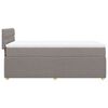 vidaXL &Kappa;&rho;&epsilon;&beta;ά&tau;&iota; Boxspring &mu;&epsilon; &Sigma;&tau;&rho;ώ&mu;&alpha; Taupe 80x200 &epsilon;&kappa;. &Upsilon;&phi;&alpha;&sigma;&mu;ά&tau;&iota;&nu;&omicron;