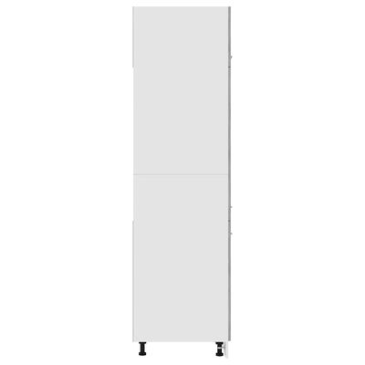 vidaXL Ντουλάπι Ψυγείου Γκρι Σκυροδέματος 60x57x207 εκ. Επεξ. Ξύλο