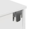 vidaXL Ράφι τοίχου με συρτάρια Λευκό 80x34x17 cm Κατασκευασμένο ξύλο