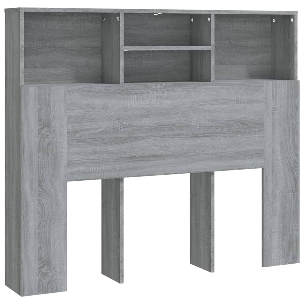 vidaXL Κεφαλάρι Με Αποθηκευτικό Χώρο Γκρι Sonoma 120x19x103,5 εκ.