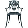 vidaXL Καρέκλα Κήπου 2 pcs Πράσινο 55 x 56.5 x 91εκ Αλουμίνιο