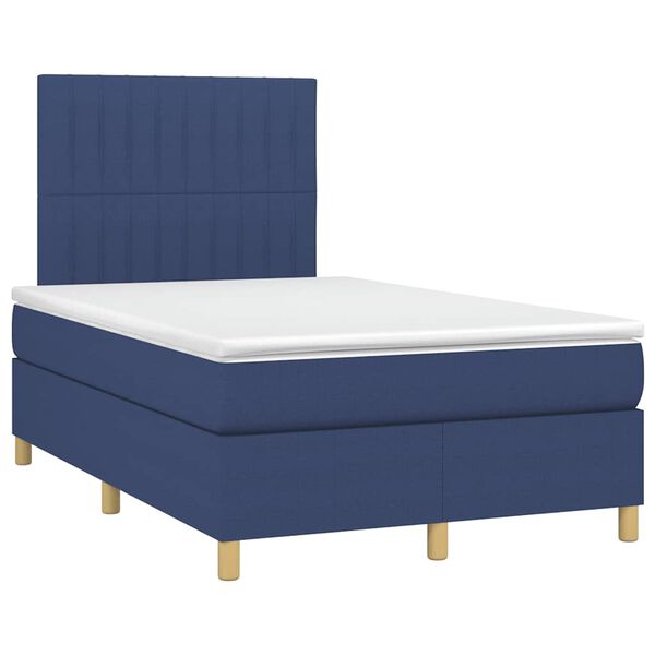 vidaXL &Kappa;&rho;&epsilon;&beta;ά&tau;&iota; Boxspring &mu;&epsilon; &Sigma;&tau;&rho;ώ&mu;&alpha; & LED &Mu;&pi;&lambda;&epsilon; 120x190&epsilon;&kappa;. &Upsilon;&phi;&alpha;&sigma;&mu;ά&tau;&iota;&nu;&omicron;