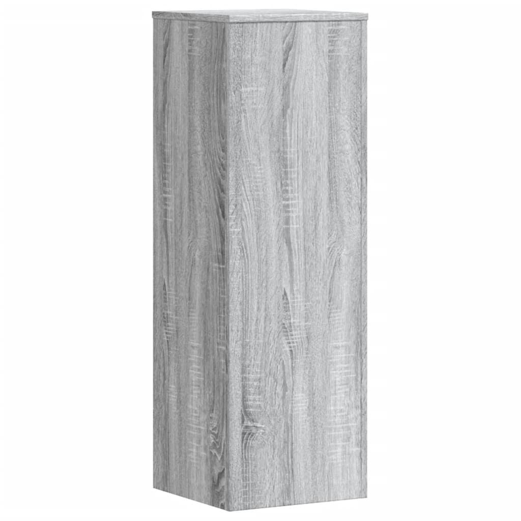 vidaXL Βάσεις Φυτών Γκρι Sonoma 33x33x100εκ. Επεξεργασμένο Ξύλο
