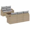 vidaXL &Sigma;&epsilon;&tau; &Kappa;&alpha;&nu;&alpha;&pi;έ &mu;&epsilon; &mu;&alpha;&xi;&iota;&lambda;ά&rho;&iota; 6 pcs &Mu;&pi;&epsilon;&zeta; &kappa;&alpha;&iota; &Gamma;&kappa;&rho;&iota; &sigma;&upsilon;&nu;&theta;&epsilon;&tau;&iota;&kappa;ό &rho;&alpha;&tau;ά&nu;