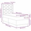 vidaXL Κρεβάτι Box Spring LED με Στρώμα Ροζ 80 x 200 cm Βελούδο