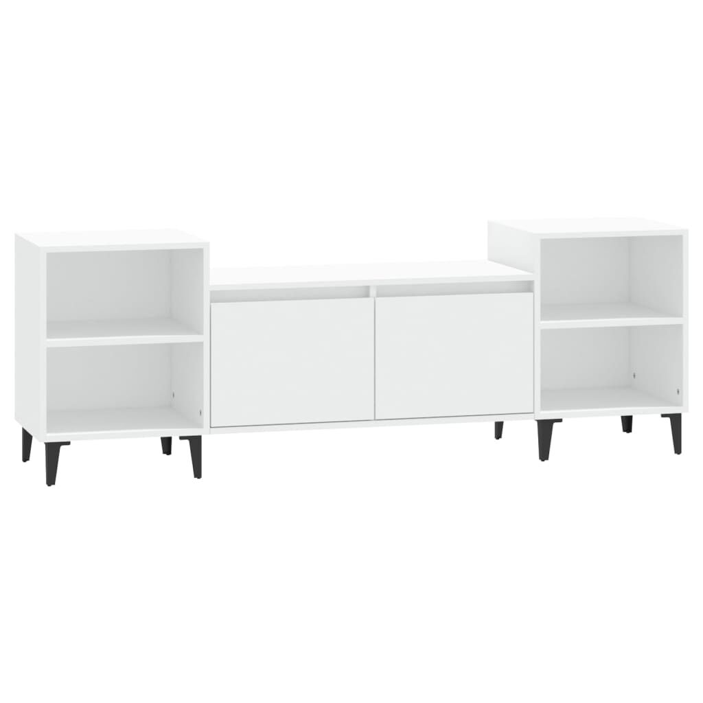 vidaXL Έπιπλο Τηλεόρασης Λευκό 160 x 35 x 55 εκ. Επεξεργασμένο Ξύλο